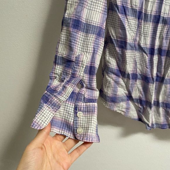 AEO Boyfriend Fit Plaid Shirt - Picture 5 of 5